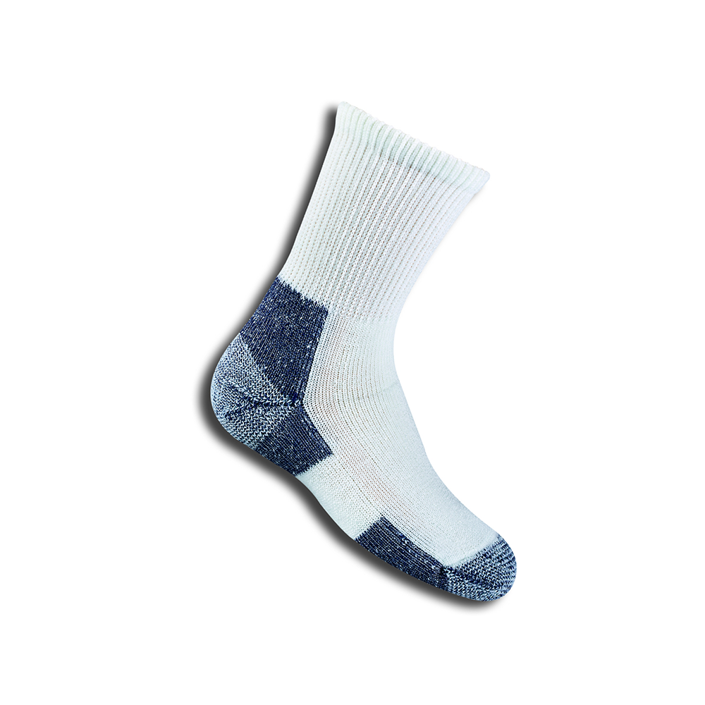 Thorlo KAX7 Crew Sport Socks (Junior) - White/Navy-Socks- Canada Online Tennis Store