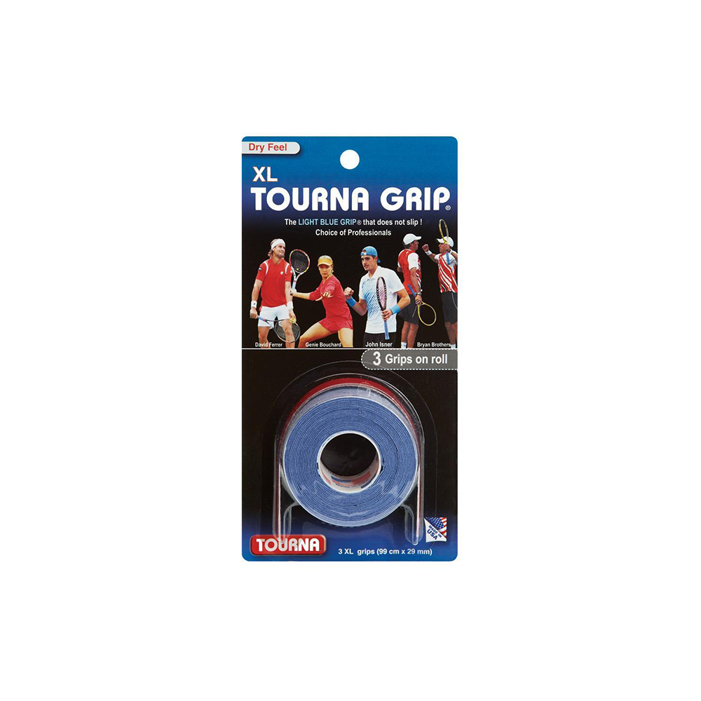 Tourna Grip XL Overgrips (3-Pack) - Blue-Grips- Canada Online Tennis Store Shop