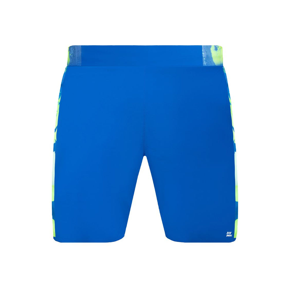 Bidi Badu Tulu 7" Tech Shorts (Hommes) - Bleu/Vert fluo