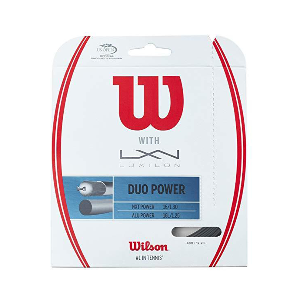 Wilson Duo Power Hybrid Pack - Natural/Silver-Cordages de Tennis- Boutique de Tennis en Ligne au Canada