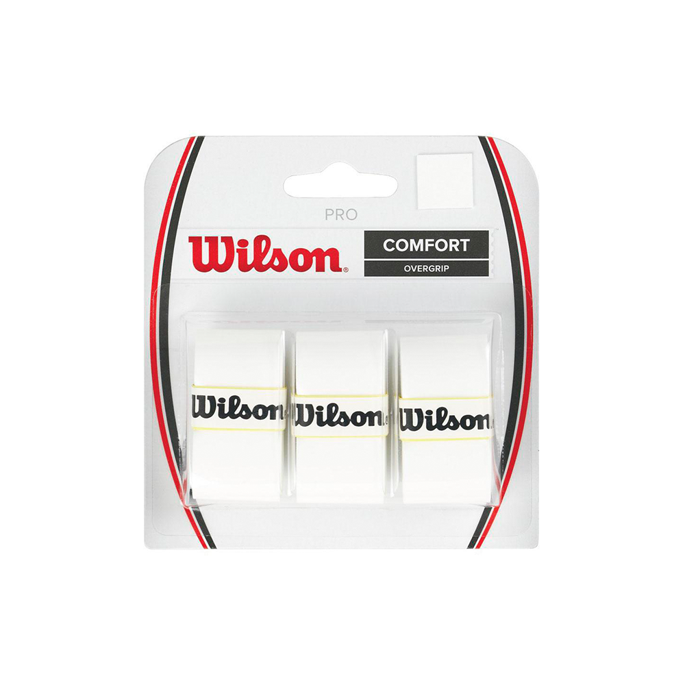 Wilson Pro Overgrip 3-Pack - White-Grips- Canada Online Tennis Store Shop
