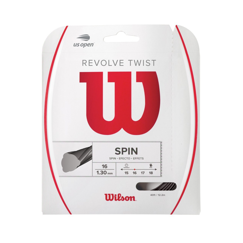 Wilson Revolve Twist 16 Pack - Grey-Tennis Strings- Canada Online Tennis Store Shop