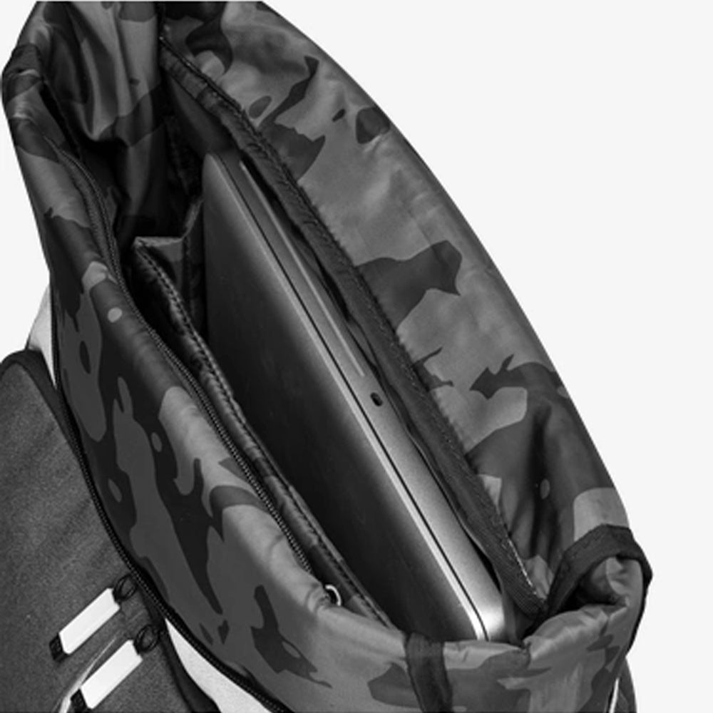 Wilson Lifestyle Foldover Backpack - Cream/Forest Green/Black