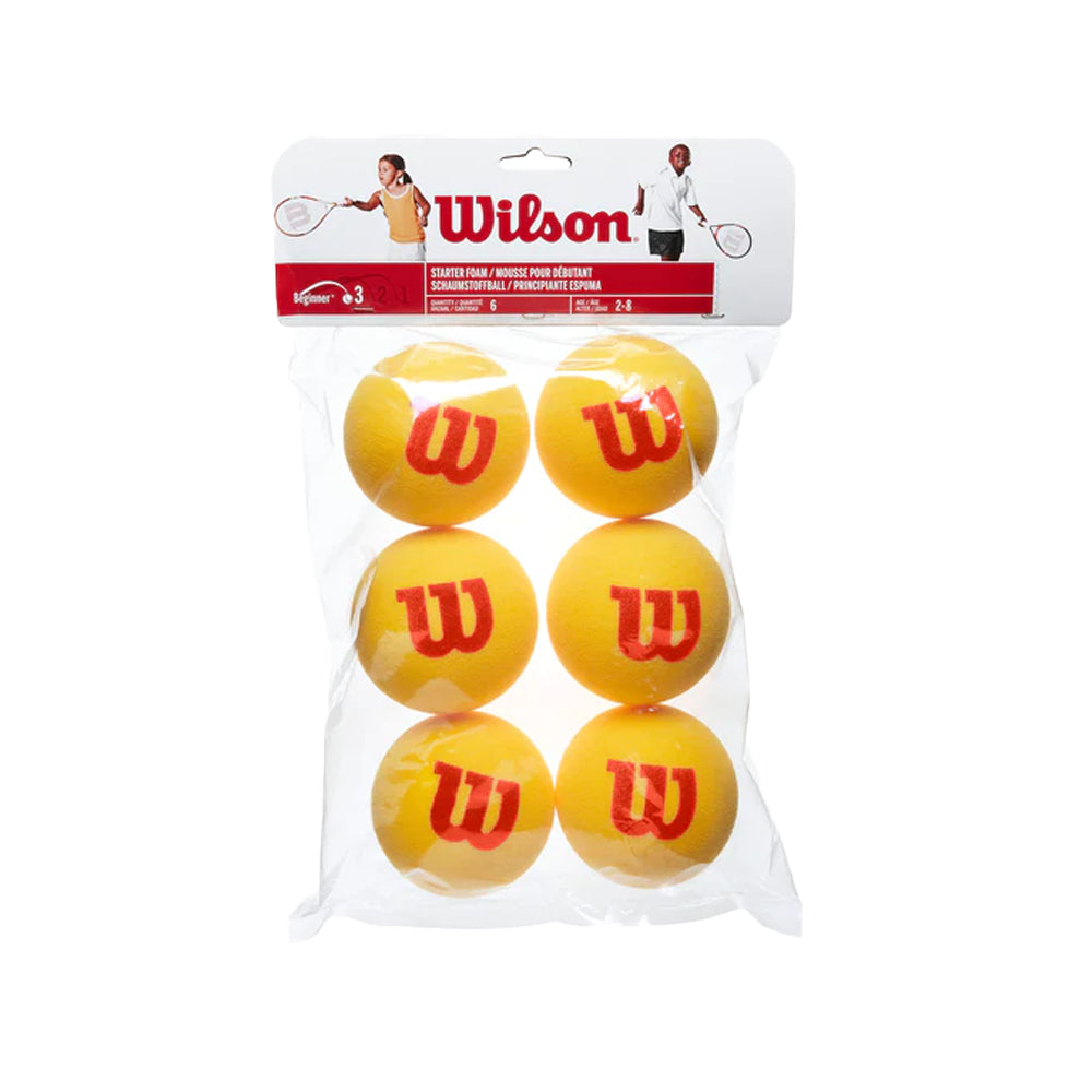 Wilson Foam Junior Tennis Ball - Individual Pack (6-Balls)