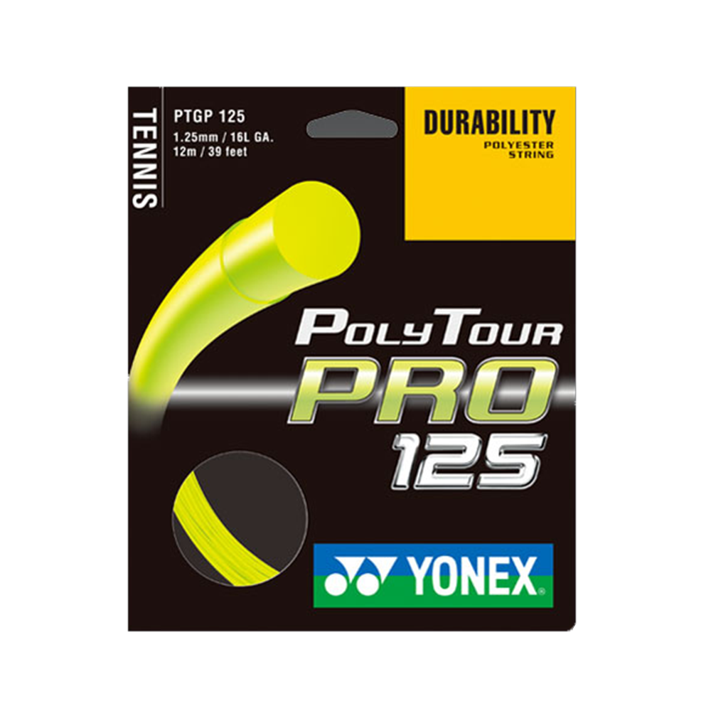 Yonex Poly Tour Pro 125 16 Pack - Jaune-Cordages De Tennis- Boutique de Tennis en Ligne Canada