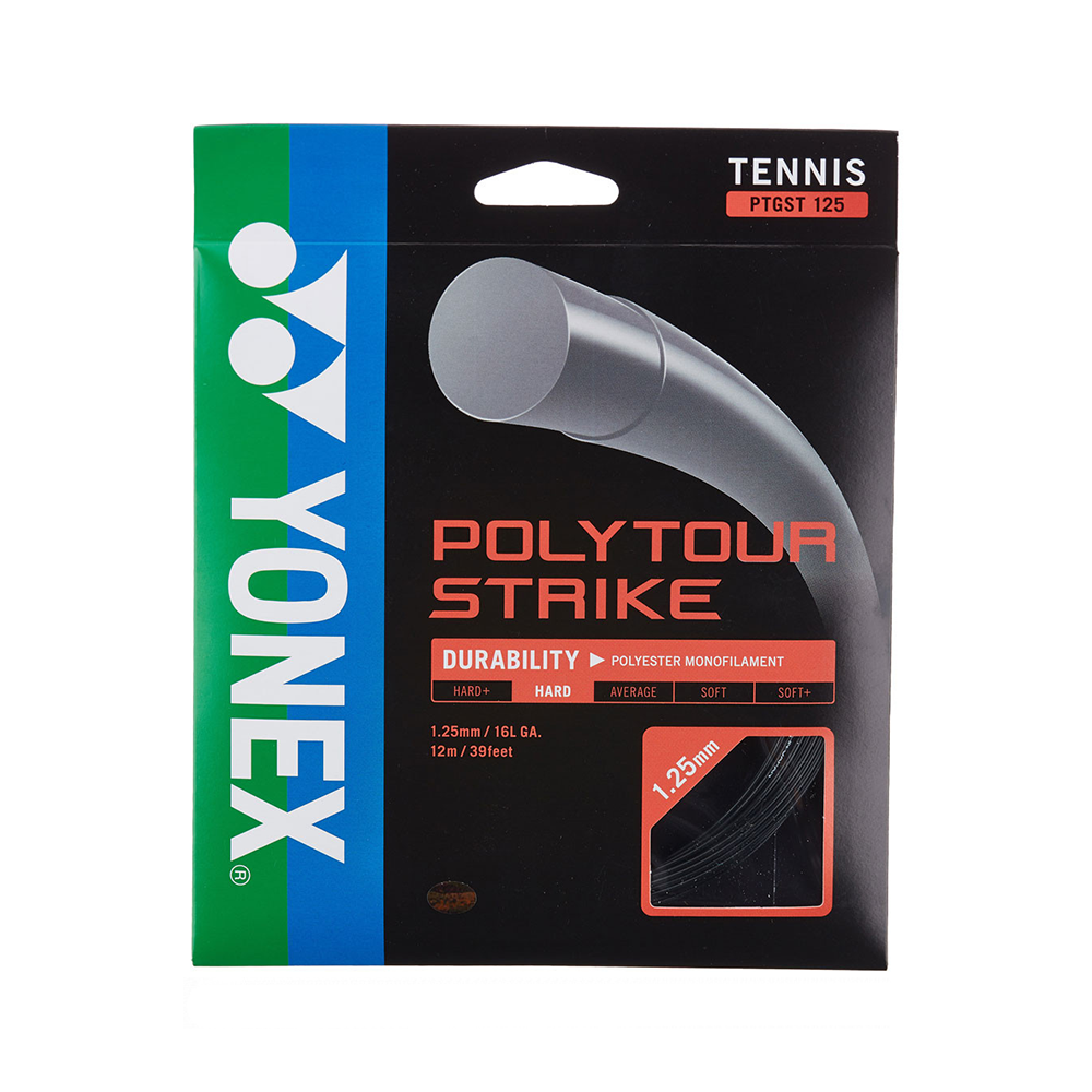 Yonex Poly Tour Strike 125 16 Pack - Noir-Cordes De Tennis- Canada Online Tennis Store